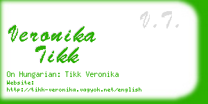 veronika tikk business card